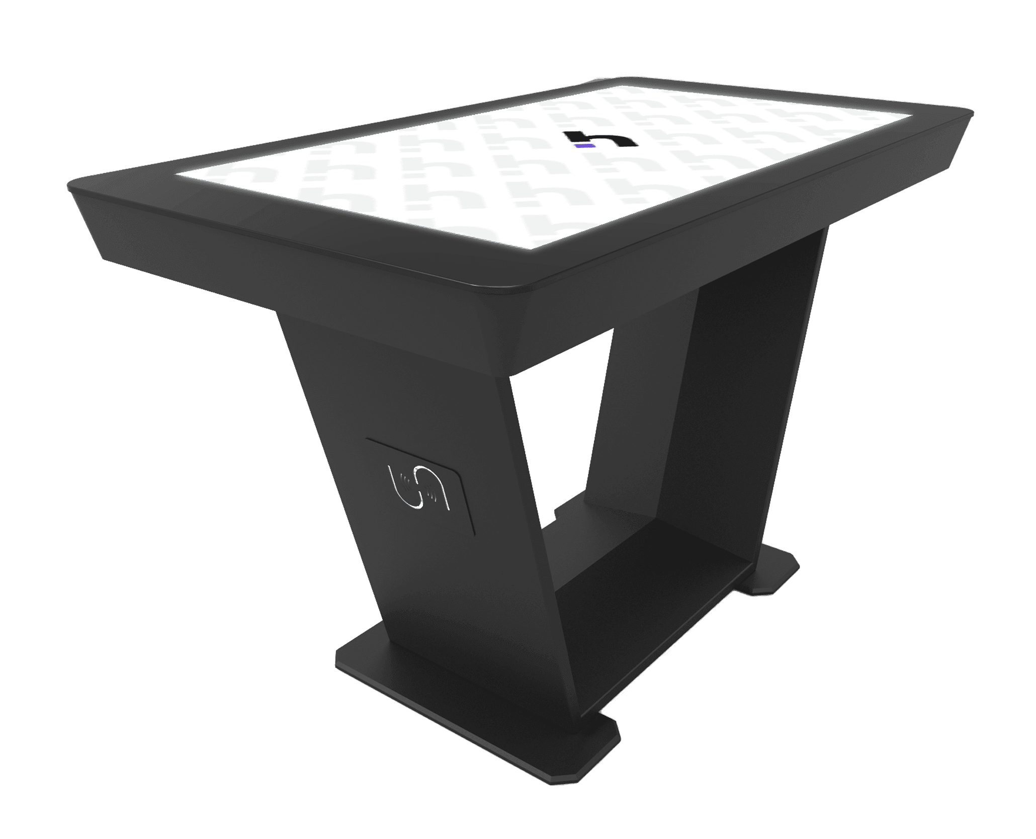 Vue officielle de la table haute tactile SAMANTA