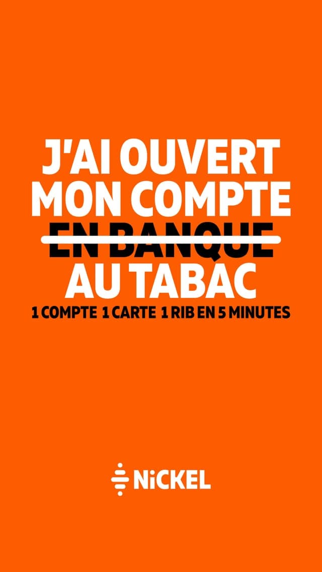 Visuel ouverture de compte Nickel au tabac