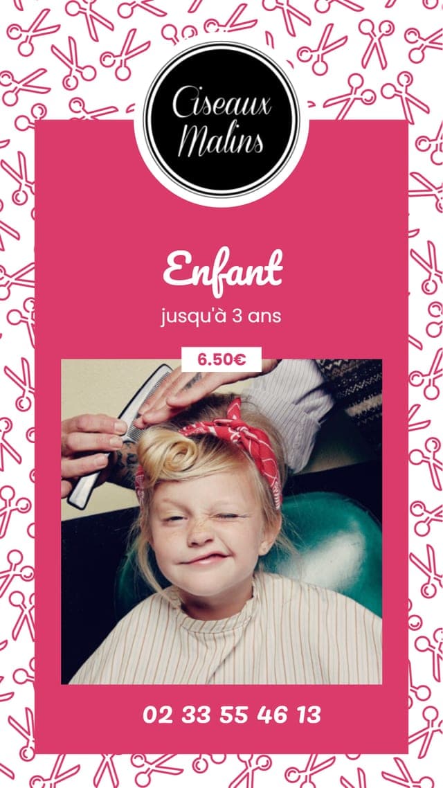 Visuel coupe enfant